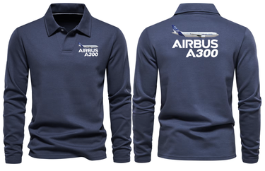 AIRBUS A300 LONG SLEEVE POLO